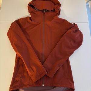 Uniqlo Women's Burnt Orange Waterproof Jacket